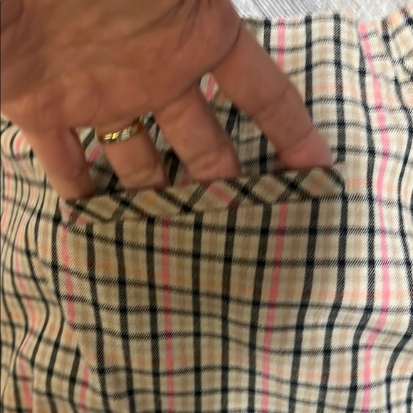J jill bistretch plaid cotton blend pants size 12p - Picture 4 of 6